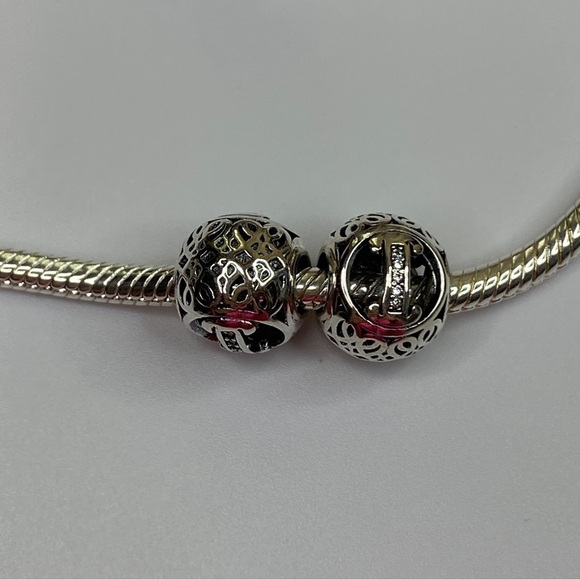 Sterling Silver Vintage Letter I Charm - Picture 6 of 8